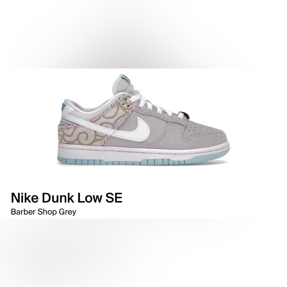 Nike Dunk Low SE Barber Shop Grey